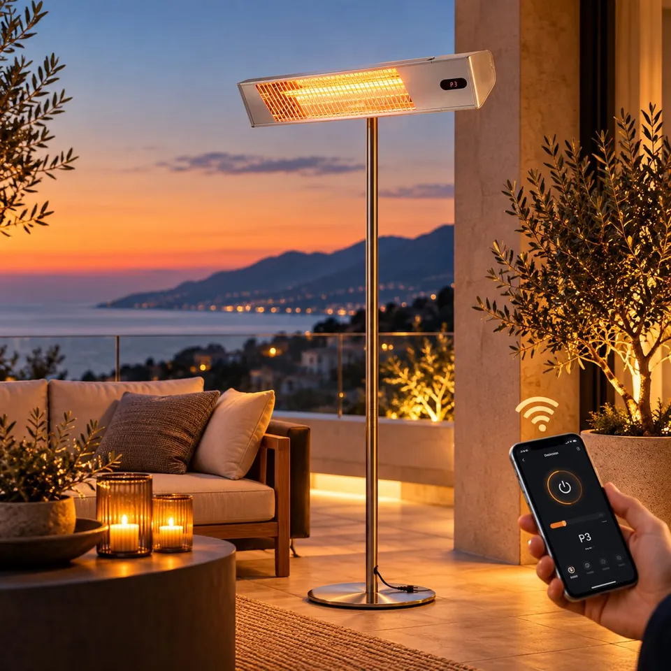 Sined Ira Palo Wifi stufa infrarossi 2000W con palo