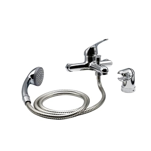 Fluxy monocomando vasca cromo con doccetta duplex