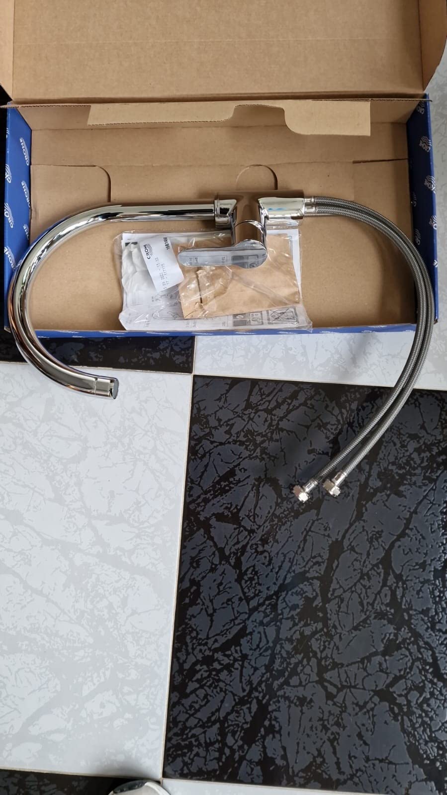 GROHE BauEdge 31367000 Miscelatore Cucina Bocca Alta