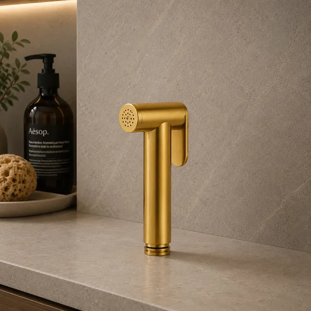 Sined Shattaf Bidet Levante Oro doccetta acciaio inox