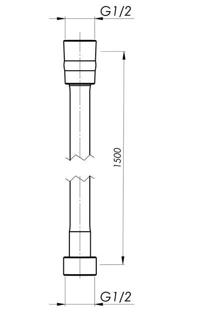 Schmiedl Luxus GS0015L150 tubo doccia flessibile 150 cm