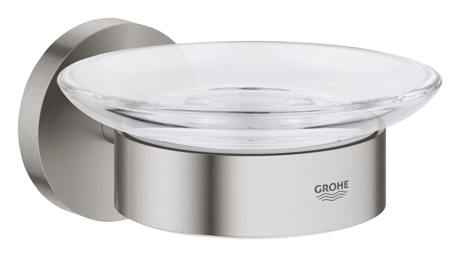 Grohe Start 411932430 Portasapone Vetro Nero Opaco 125 mm