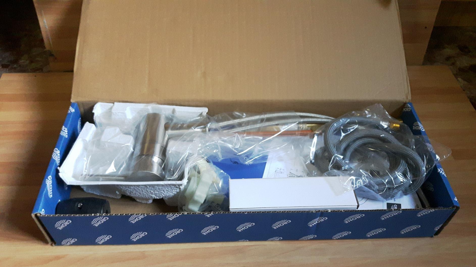 Grohe Minta 32322002 Miscelatore Lavello Cromo Doccetta Estraibile