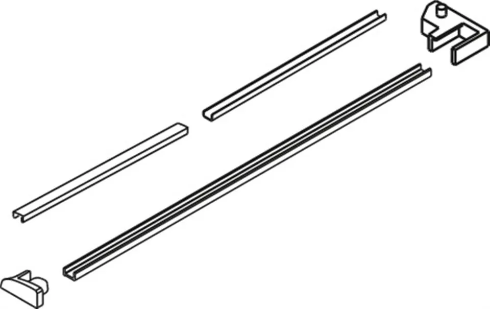 Vismaravetro Serie 8000 Kit SMF Completo VR DX ricambio argento satinato