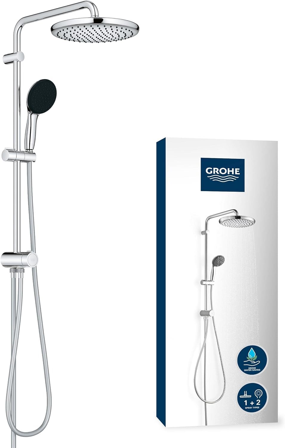 Grohe Vitalio Start 250 26680001 colonna doccia asta 74 cm 2 getti