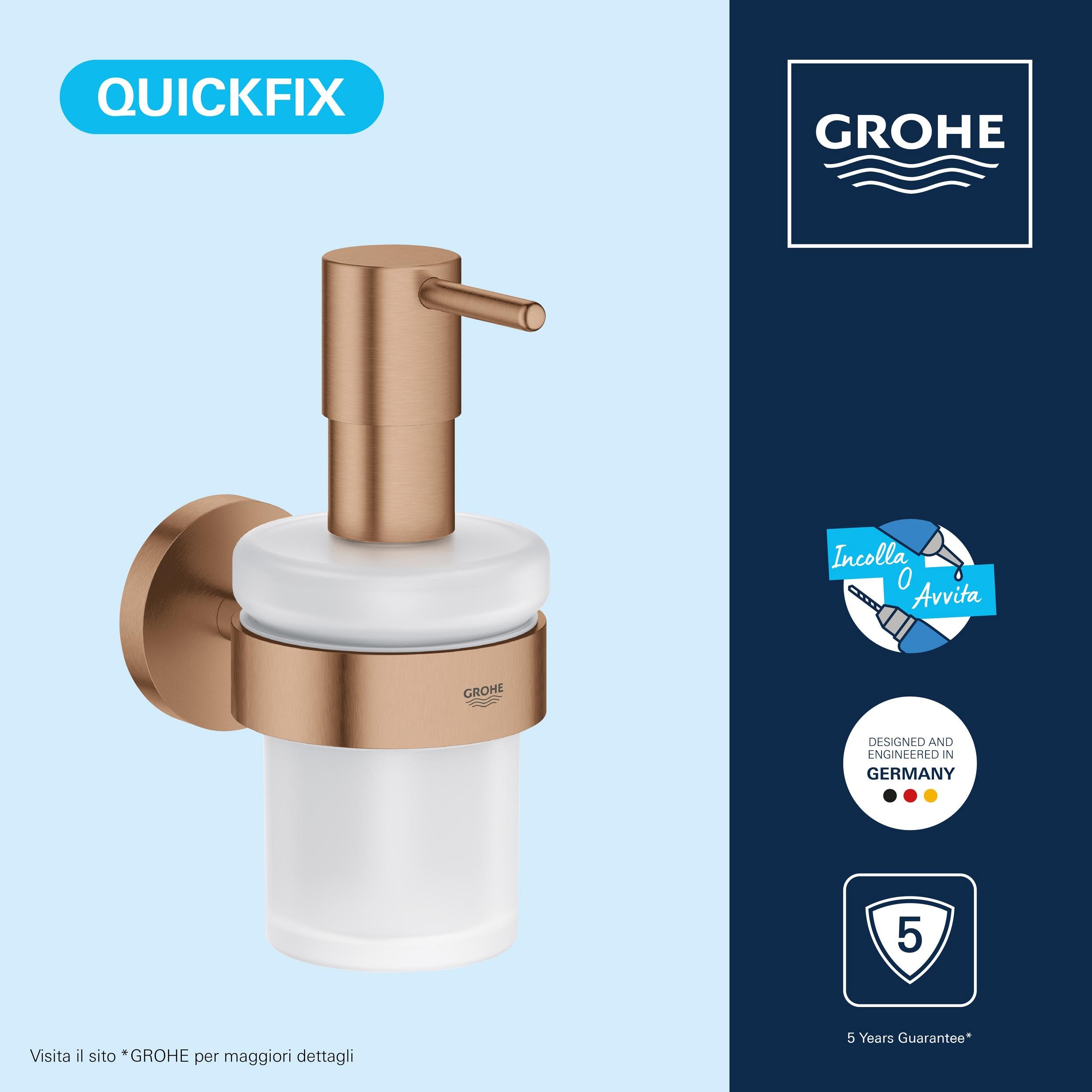 GROHE Start 41195DL0 dispenser sapone oro rosa 160 ml vetro