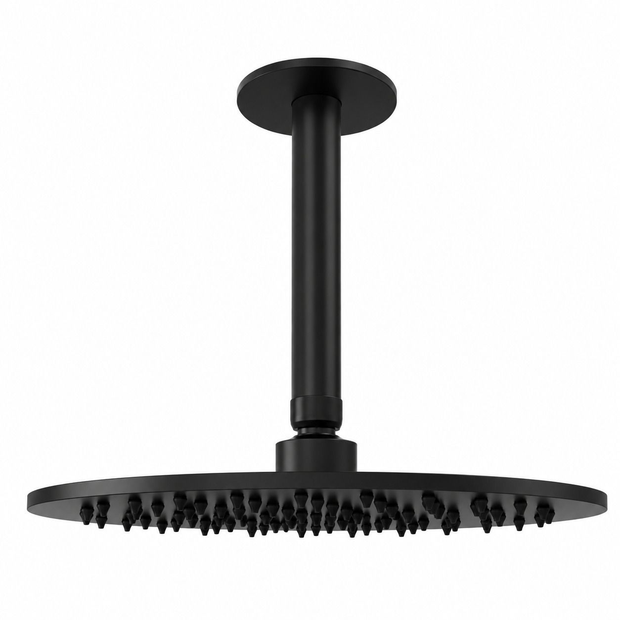 Sined Levante kit soffione doccia a soffitto 25 cm nero