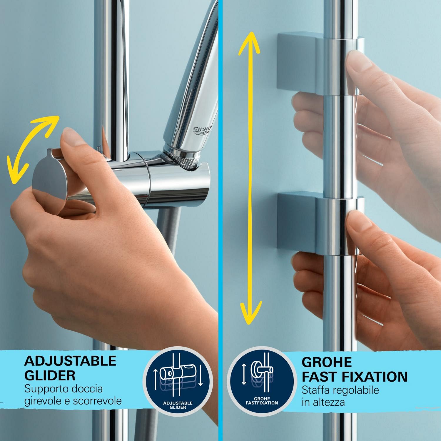 Grohe Vitalio Comfort 250 26696001 colonna doccia 114 cm