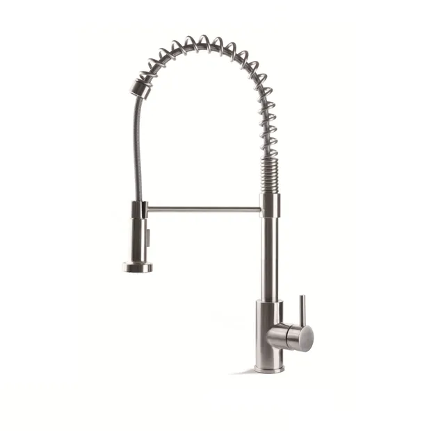 Tubico miscelatore cucina a molla acciaio inox