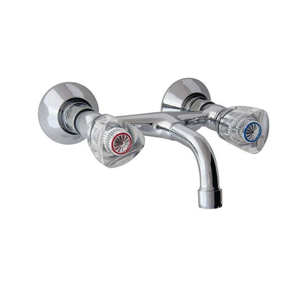 Schmiedl GS1470P rubinetto a muro due manopole ottone