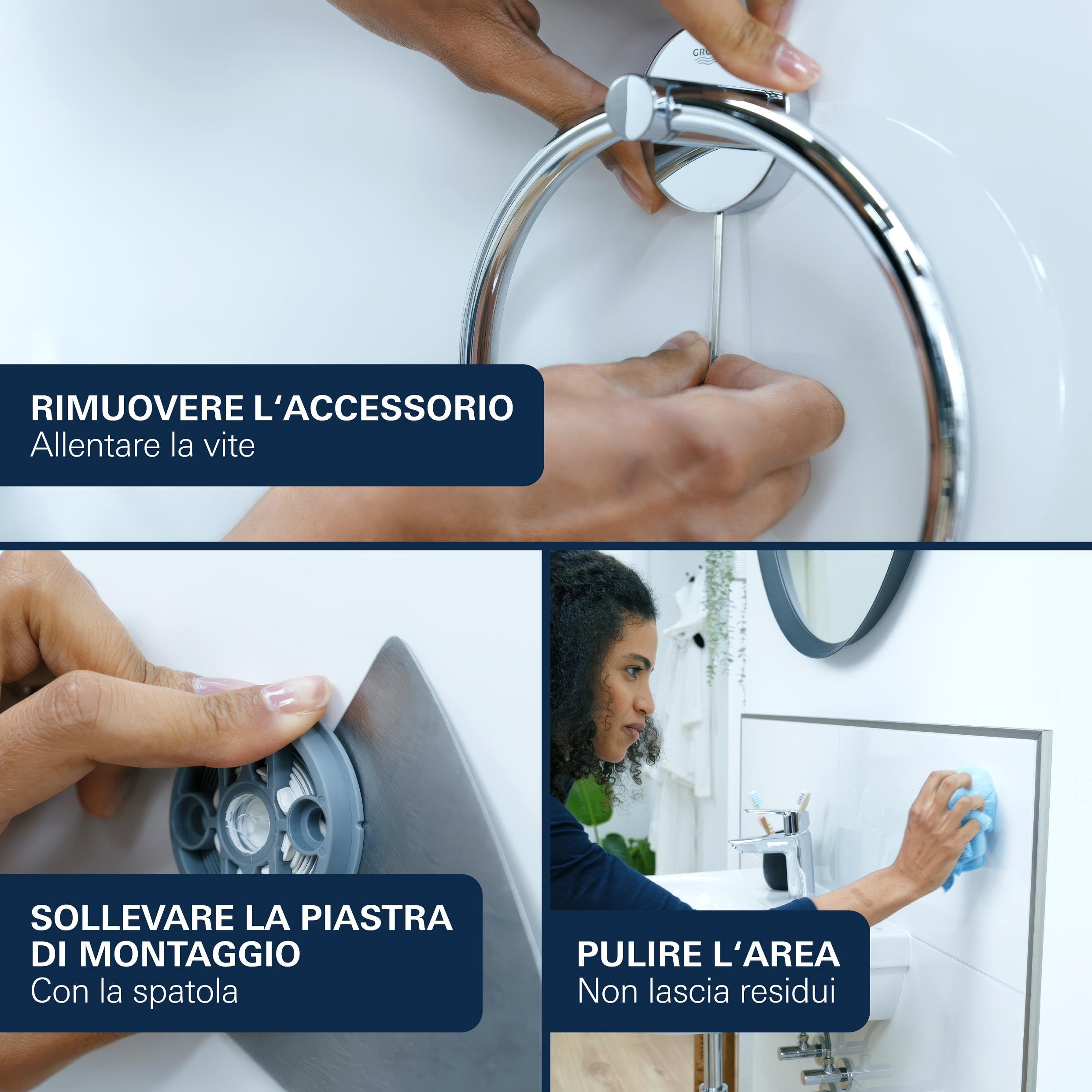GROHE Start 41063AL0 dispenser sapone antracite 160 ml vetro