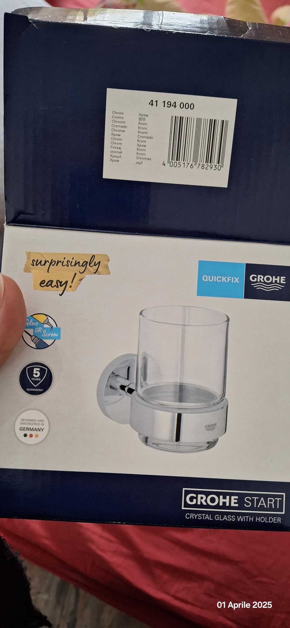 Grohe Start Cosmopolitan 41165000 portarotolo cromo