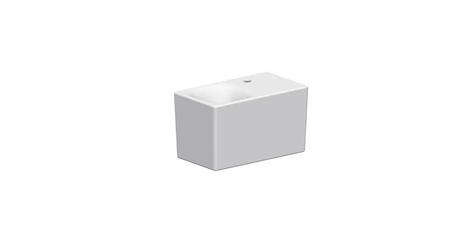 Scarabeo Cube 42 H24 lavabo sospeso 42x24 cm bianco