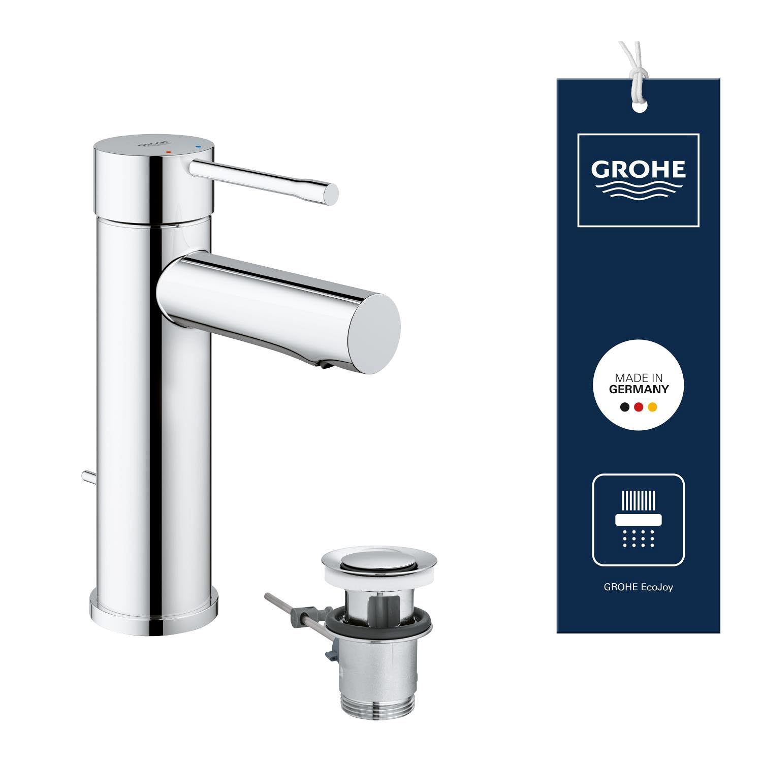 Grohe Essence 23379001 Rubinetto Lavabo SilkMove ES Cromo