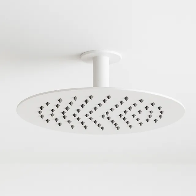 Sined Levante 25 Bianco soffione doccia 25 cm acciaio inox