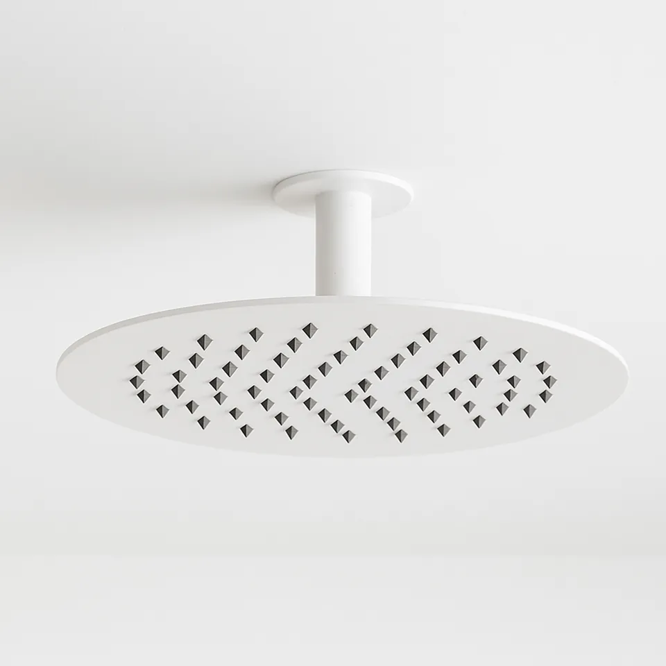 Sined Levante 25 Bianco soffione doccia 25 cm acciaio inox