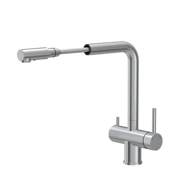 Tubico Kitchen River miscelatore cucina 3 vie estraibile