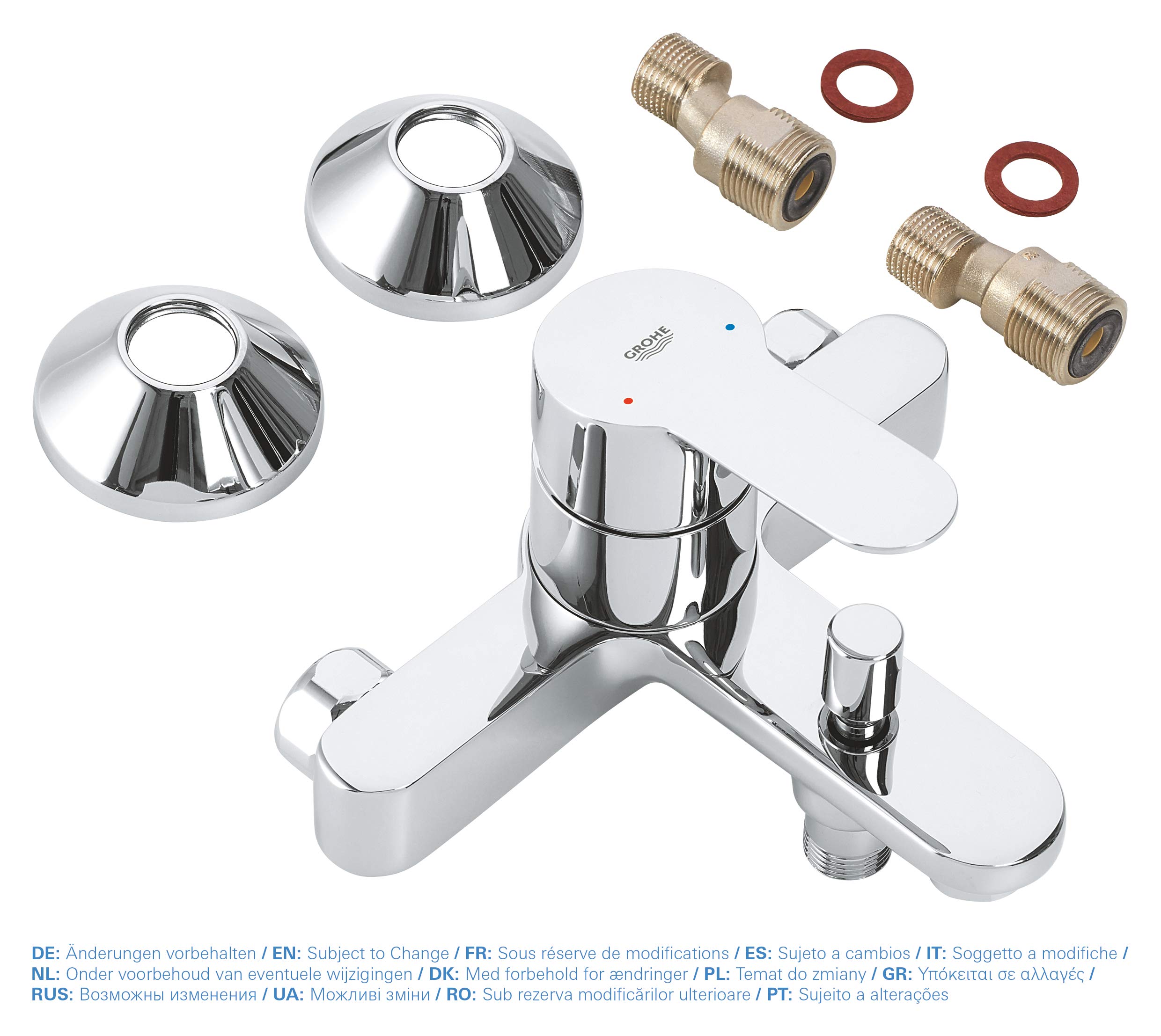 Grohe BauEdge 23334000 miscelatore vasca-doccia cromo
