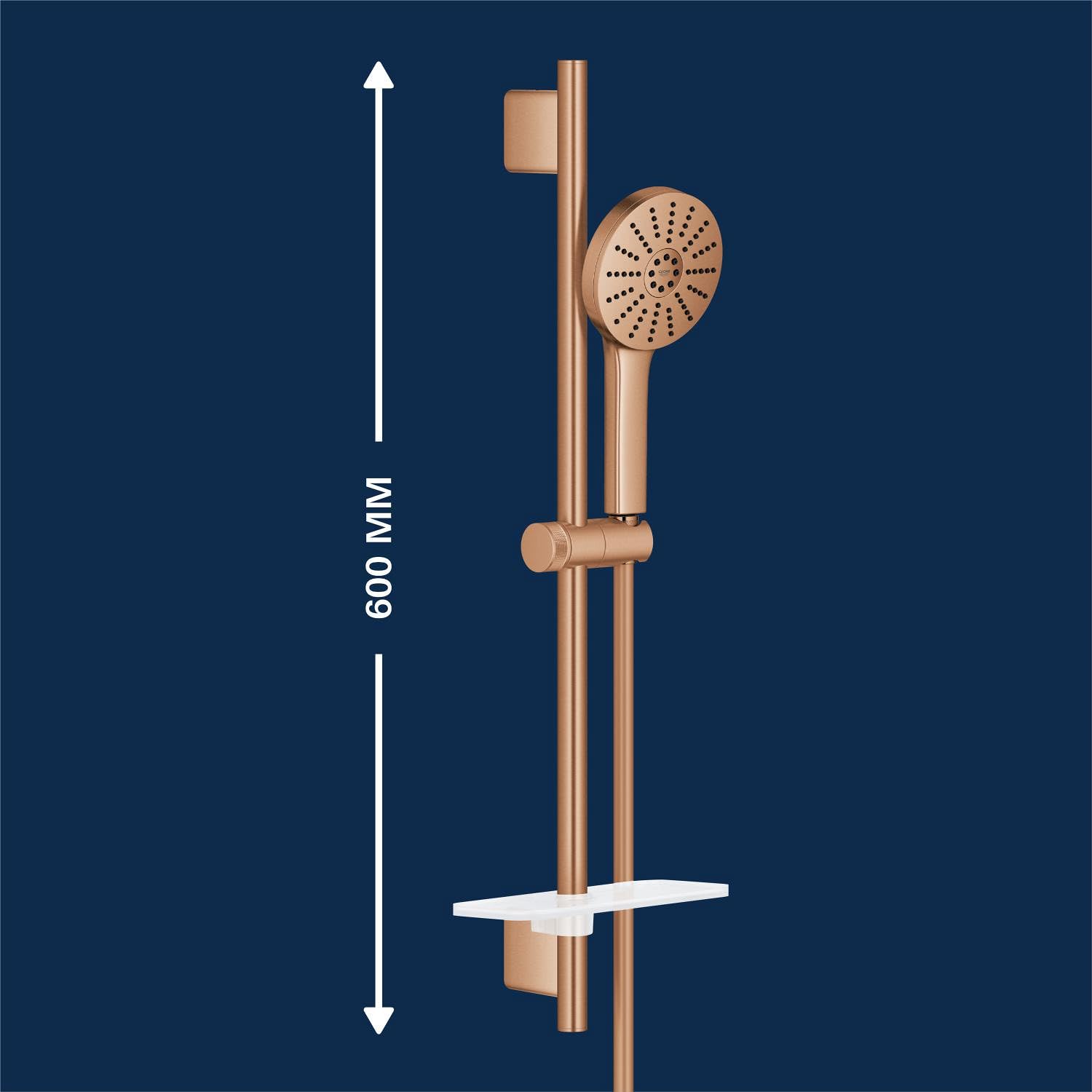 GROHE Vitalio Joy+ 120 134866DL00 saliscendi bronzo con portasapone